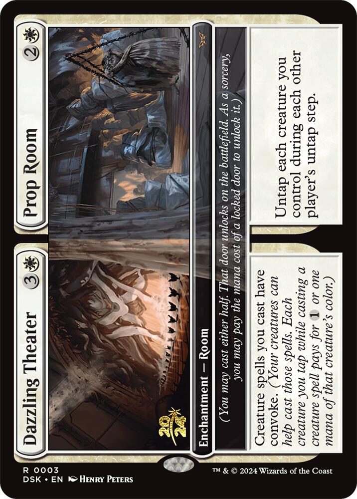 Dazzling Theater // Prop Room [Duskmourn: House of Horror Prerelease Promos] | Game Master's Emporium (The New GME)