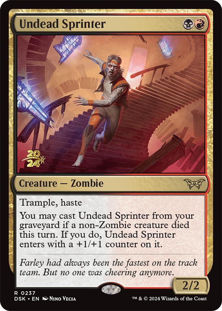 Undead Sprinter [Duskmourn: House of Horror Prerelease Promos] | Game Master's Emporium (The New GME)