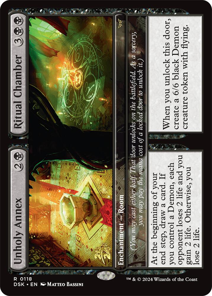 Unholy Annex // Ritual Chamber [Duskmourn: House of Horror Prerelease Promos] | Game Master's Emporium (The New GME)