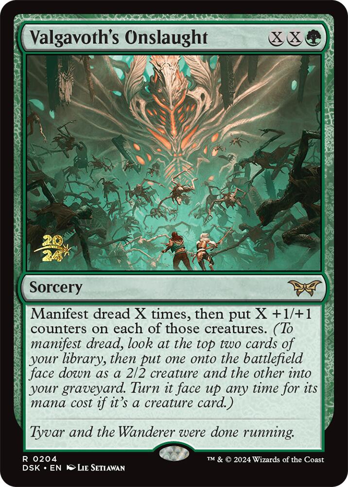 Valgavoth's Onslaught [Duskmourn: House of Horror Prerelease Promos] | Game Master's Emporium (The New GME)