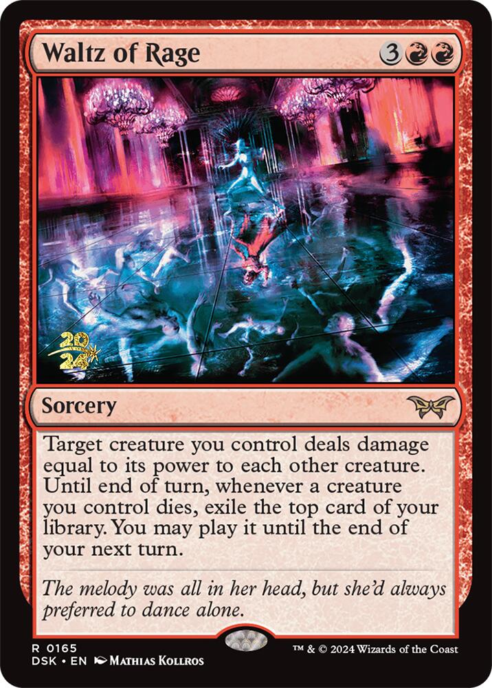 Waltz of Rage [Duskmourn: House of Horror Prerelease Promos] | Game Master's Emporium (The New GME)