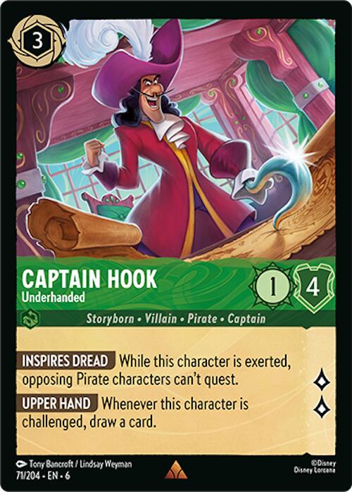 Captain Hook - Underhanded (71/204) [Azurite Sea] | Game Master's Emporium (The New GME)