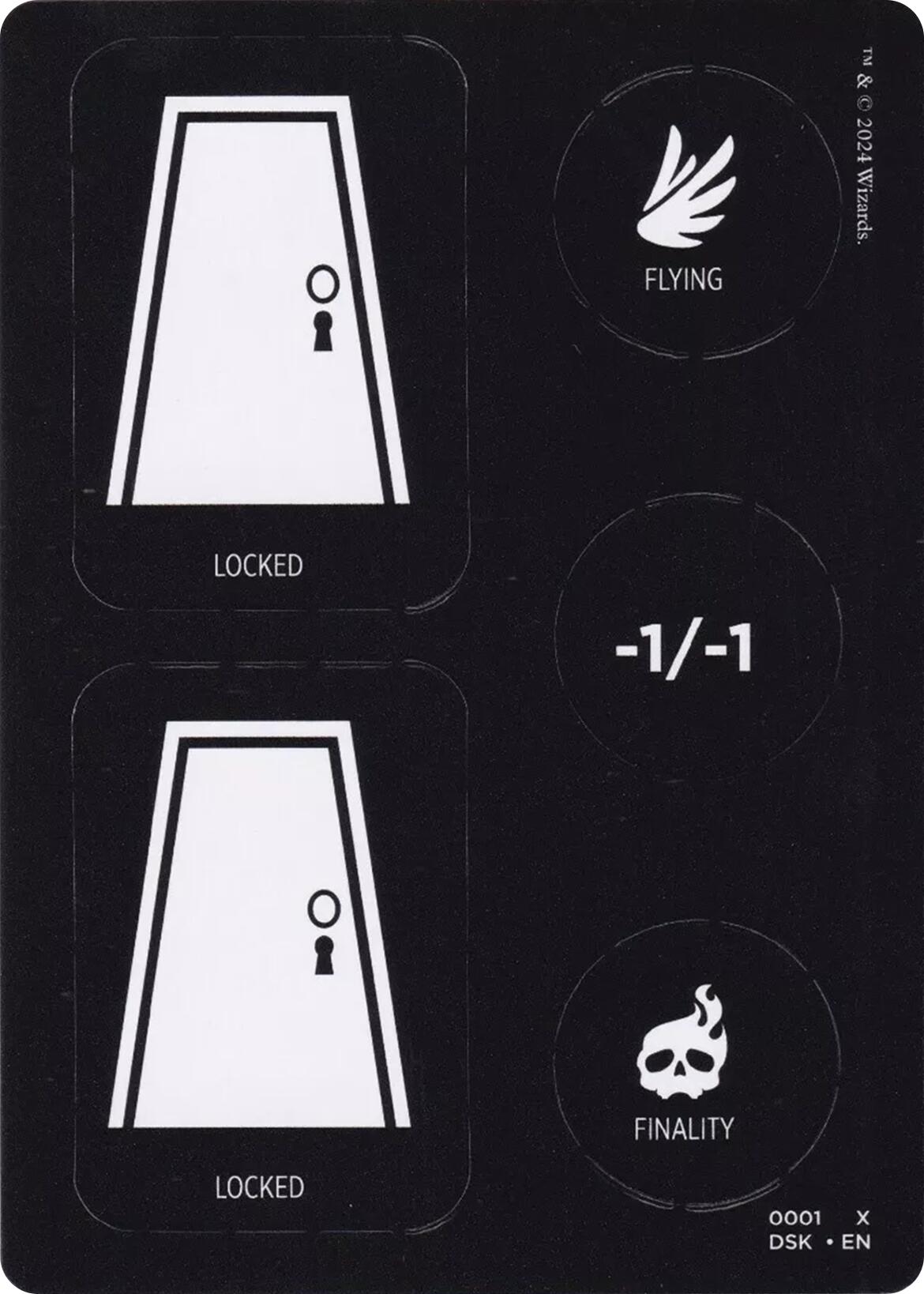 Punch Card Token (1 // 2) [Duskmourn: House of Horror Tokens] | Game Master's Emporium (The New GME)