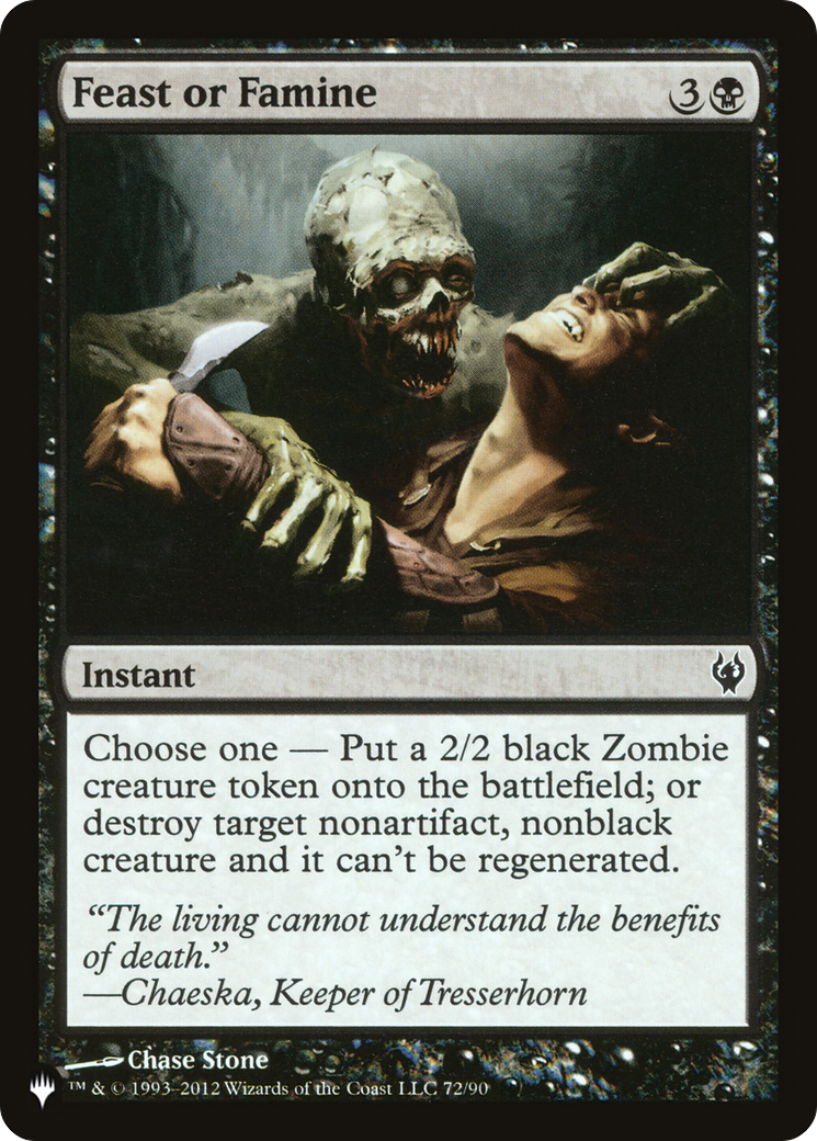 Feast or Famine [The List] | Game Master's Emporium (The New GME)