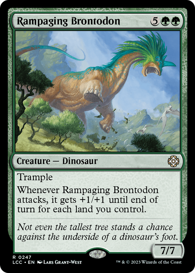 Rampaging Brontodon [The Lost Caverns of Ixalan Commander] | Game Master's Emporium (The New GME)