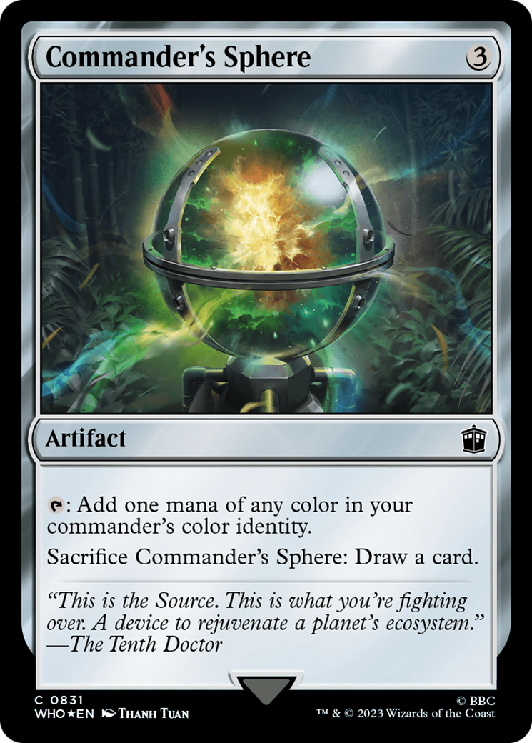 Commander's Sphere (Surge Foil) [Doctor Who] | Game Master's Emporium (The New GME)