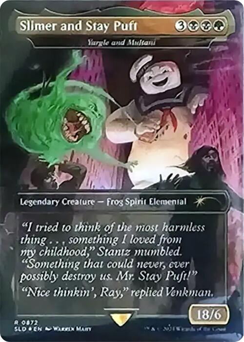 Slimer and Stay Puft - Yargle and Multani (Rainbow Foil) [Secret Lair Drop Series] | Game Master's Emporium (The New GME)