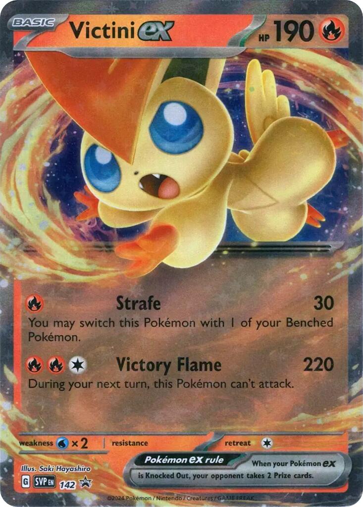 Victini ex (SVP142) [Scarlet & Violet: Black Star Promos] | Game Master's Emporium (The New GME)