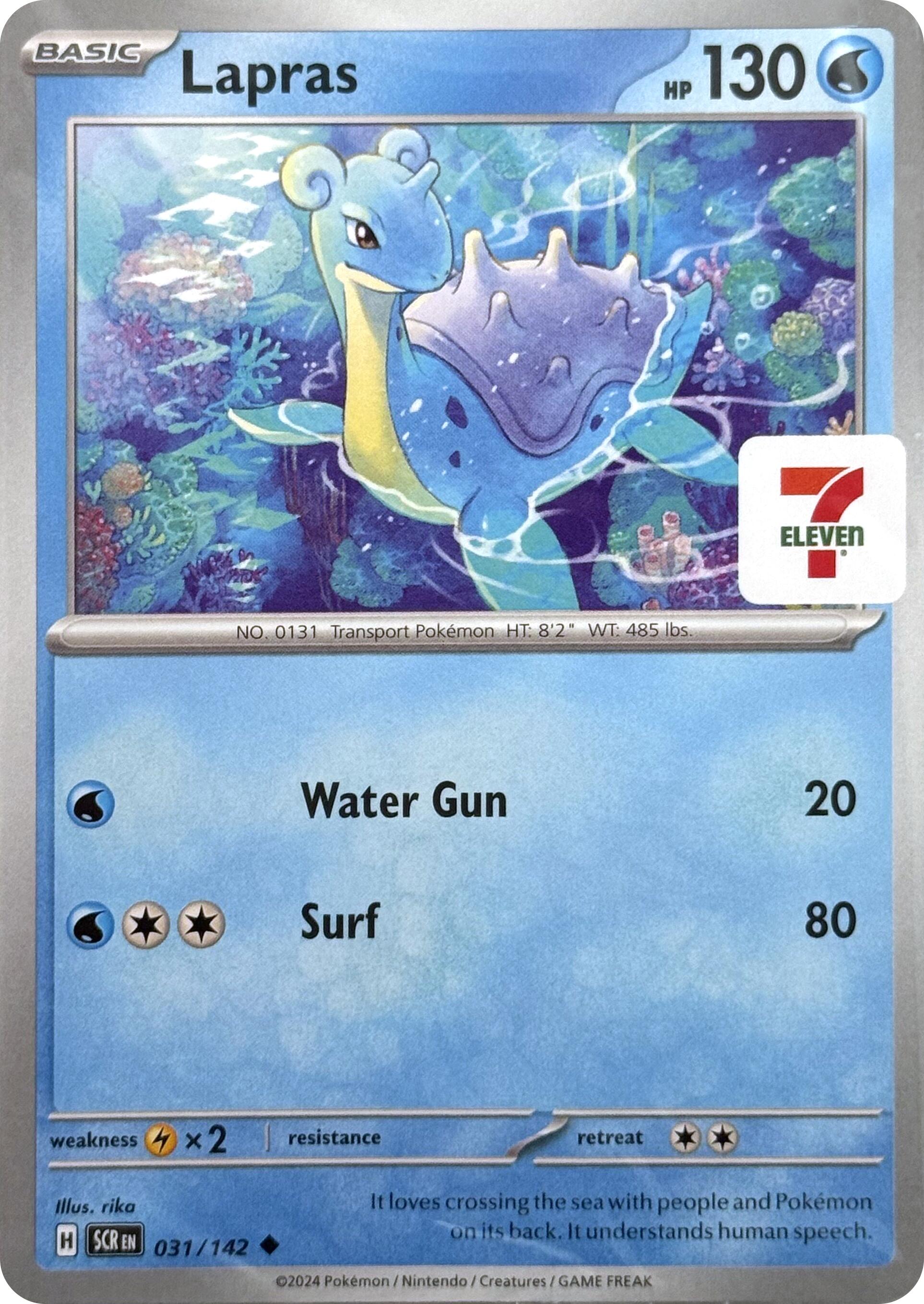 Lapras (031/142) (7-Eleven Promo) [Miscellaneous Cards] | Game Master's Emporium (The New GME)