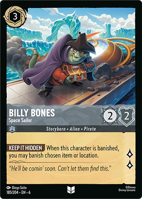 Billy Bones - Space Sailor (185/204) [Azurite Sea] | Game Master's Emporium (The New GME)