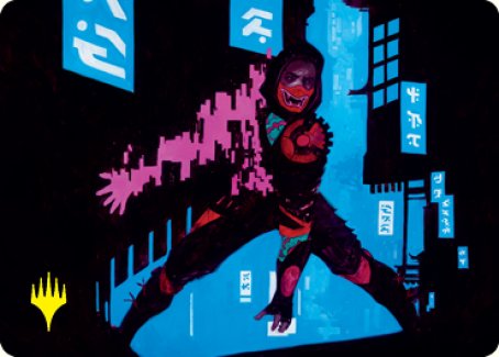 Return to Action Art Card (Gold-Stamped Signature) [Kamigawa: Neon Dynasty Art Series] | Game Master's Emporium (The New GME)