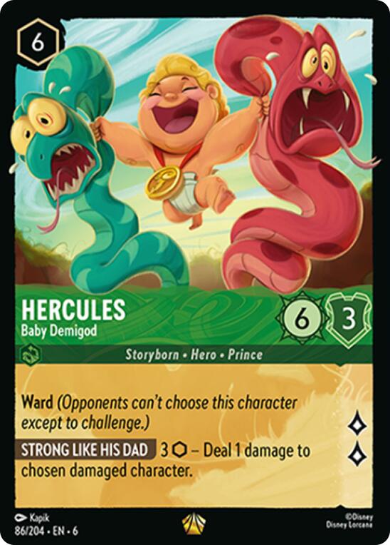 Hercules - Baby Demigod (86/204) [Azurite Sea] | Game Master's Emporium (The New GME)