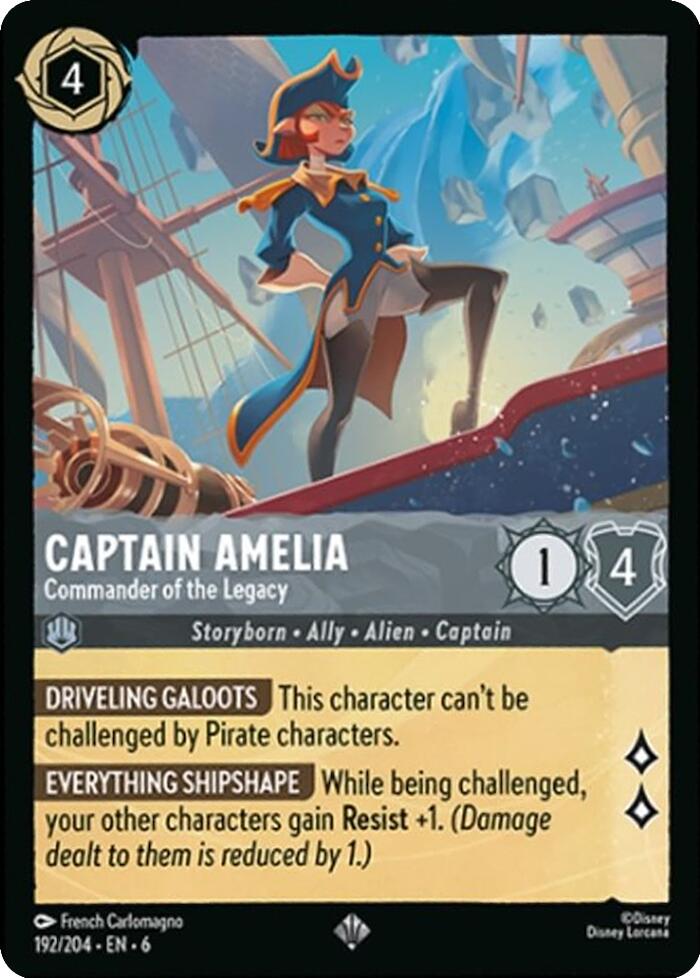 Captain Amelia - Commander of the Legacy (192/204) [Azurite Sea] | Game Master's Emporium (The New GME)