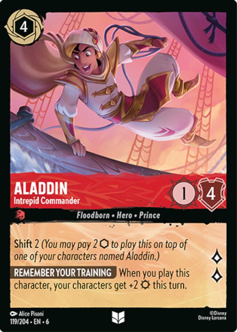 Aladdin - Intrepid Commander (119/204) [Azurite Sea] | Game Master's Emporium (The New GME)