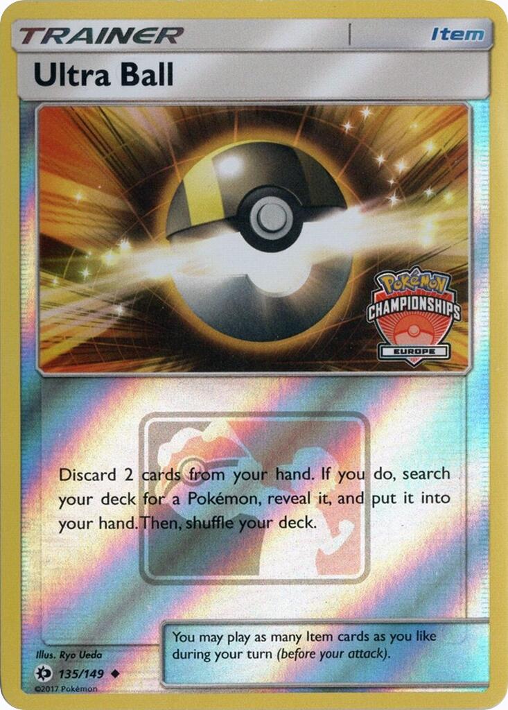 Ultra Ball (135/149) (Europe Championships) [League & Championship Cards] | Game Master's Emporium (The New GME)