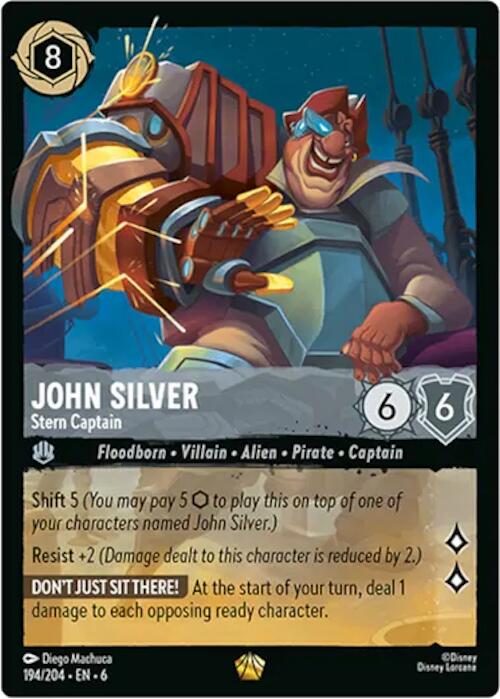 John Silver - Stern Captain (194/204) [Azurite Sea] | Game Master's Emporium (The New GME)