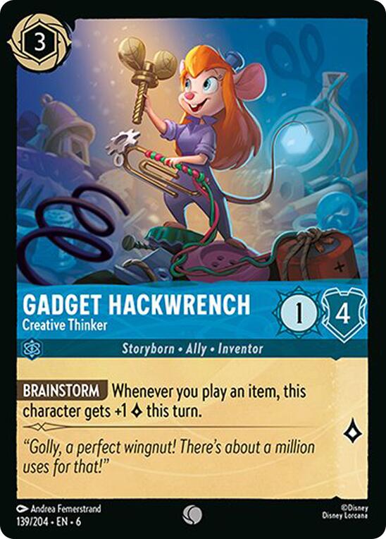Gadget Hackwrench - Creative Thinker (139/204) [Azurite Sea] | Game Master's Emporium (The New GME)