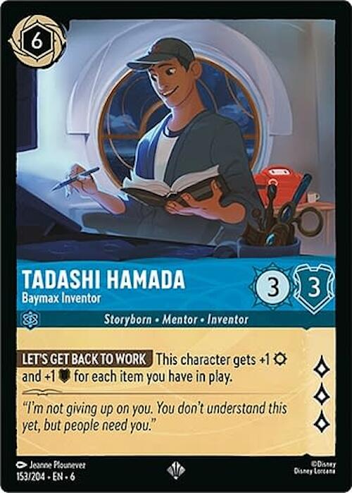 Tadashi Hamada - Baymax Inventor (153/204) [Azurite Sea] | Game Master's Emporium (The New GME)