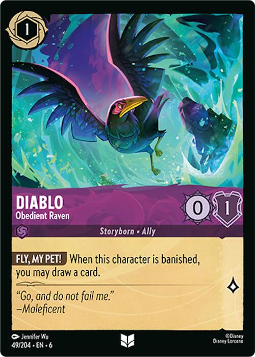 Diablo - Obedient Raven (49/204) [Azurite Sea] | Game Master's Emporium (The New GME)