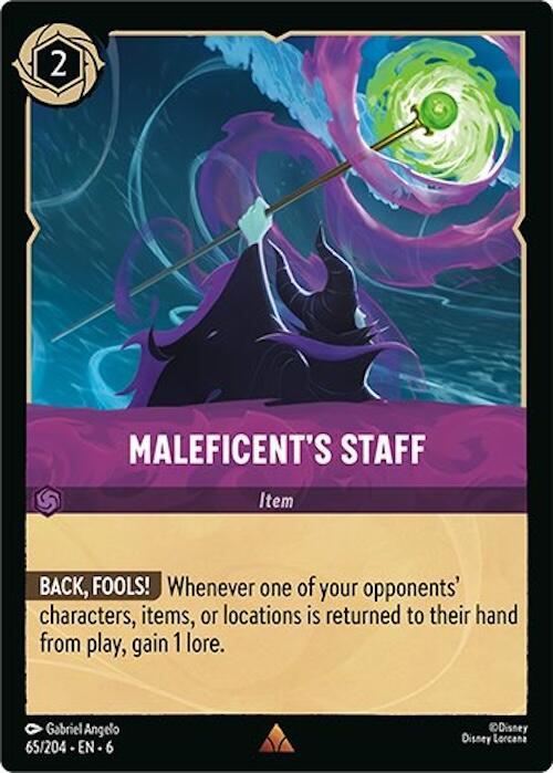 Maleficent's Staff (65/204) [Azurite Sea] | Game Master's Emporium (The New GME)