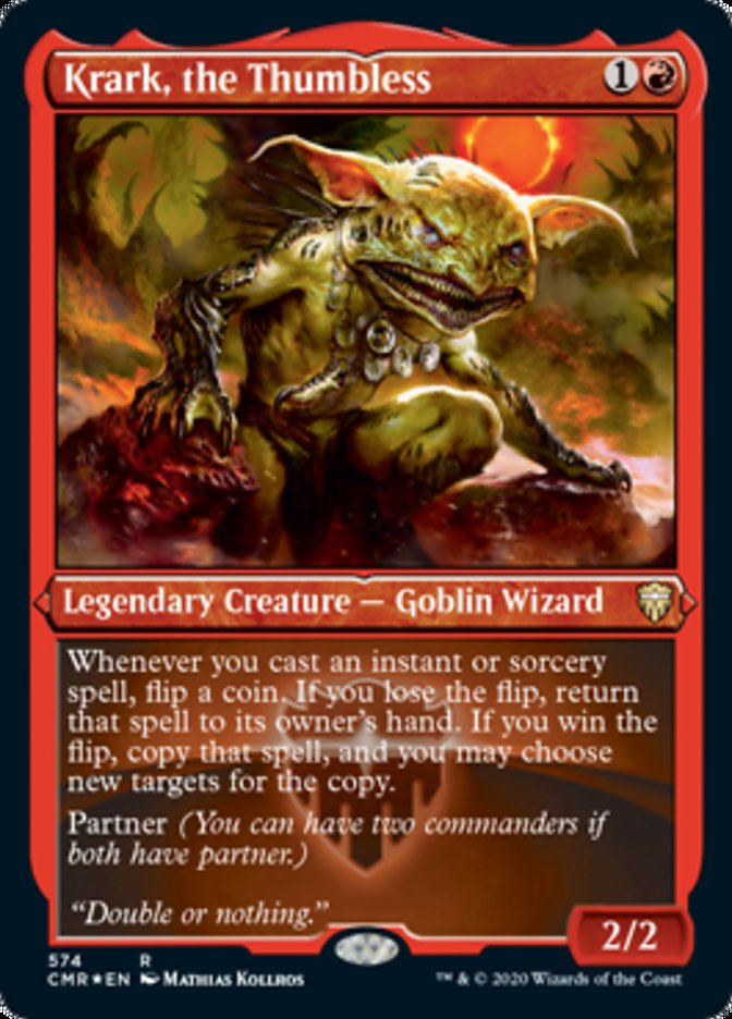 Krark, the Thumbless (Etched) [Commander Legends] | Game Master's Emporium (The New GME)