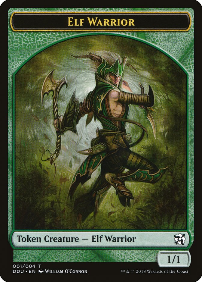Elf Warrior Token [Duel Decks: Elves vs. Inventors Tokens] | Game Master's Emporium (The New GME)