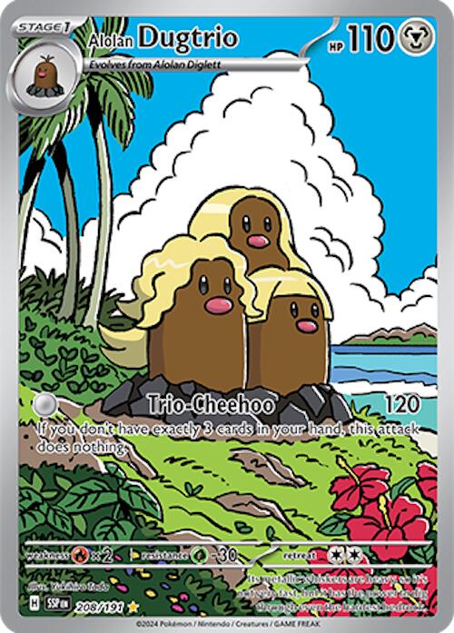 Alolan Dugtrio (208/191) [Scarlet & Violet: Surging Sparks] | Game Master's Emporium (The New GME)