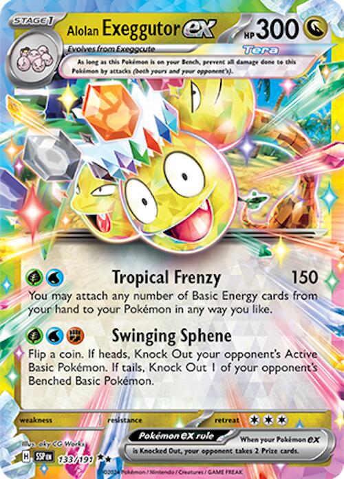 Alolan Exeggutor ex (133/191) [Scarlet & Violet: Surging Sparks] | Game Master's Emporium (The New GME)