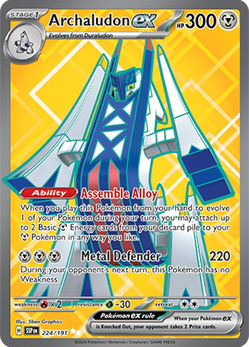 Archaludon ex (224/191) [Scarlet & Violet: Surging Sparks] | Game Master's Emporium (The New GME)