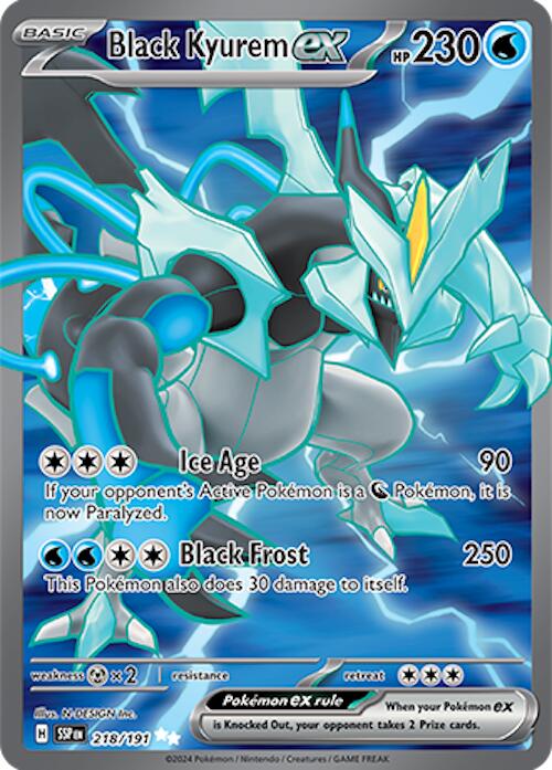 Black Kyurem ex (218/191) [Scarlet & Violet: Surging Sparks] | Game Master's Emporium (The New GME)