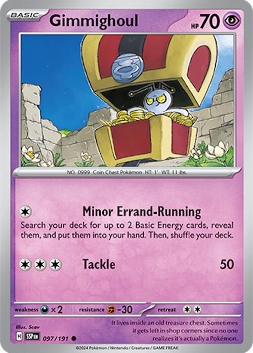Gimmighoul (097/191) [Scarlet & Violet: Surging Sparks] | Game Master's Emporium (The New GME)