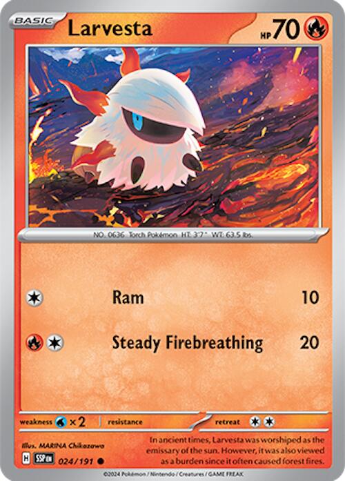 Larvesta (024/191) [Scarlet & Violet: Surging Sparks] | Game Master's Emporium (The New GME)