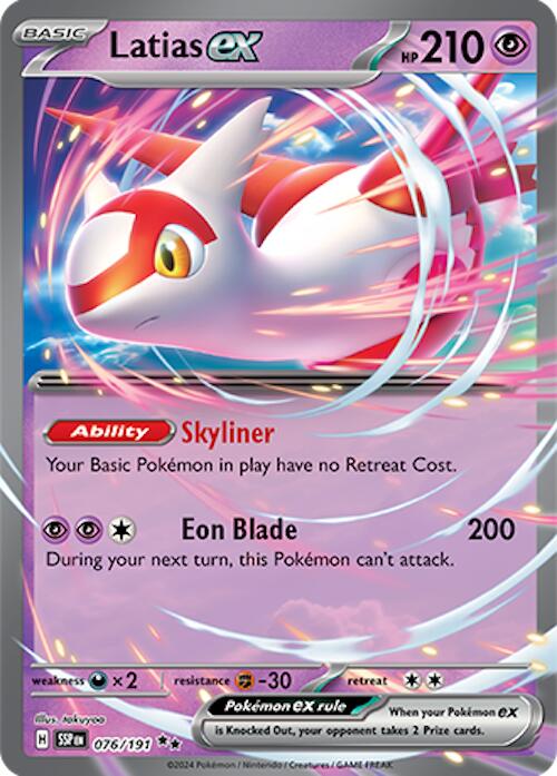 Latias ex (076/191) [Scarlet & Violet: Surging Sparks] | Game Master's Emporium (The New GME)
