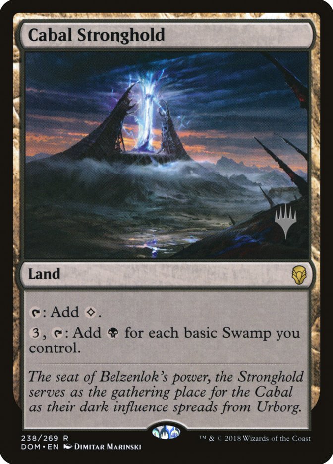 Cabal Stronghold (Promo Pack) [Dominaria Promos] | Game Master's Emporium (The New GME)