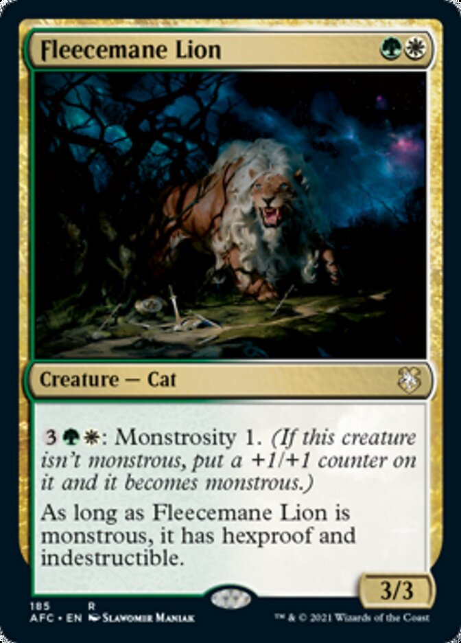 Fleecemane Lion [Dungeons & Dragons: Adventures in the Forgotten Realms Commander] | Game Master's Emporium (The New GME)