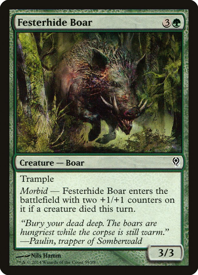 Festerhide Boar [Duel Decks: Jace vs. Vraska] | Game Master's Emporium (The New GME)