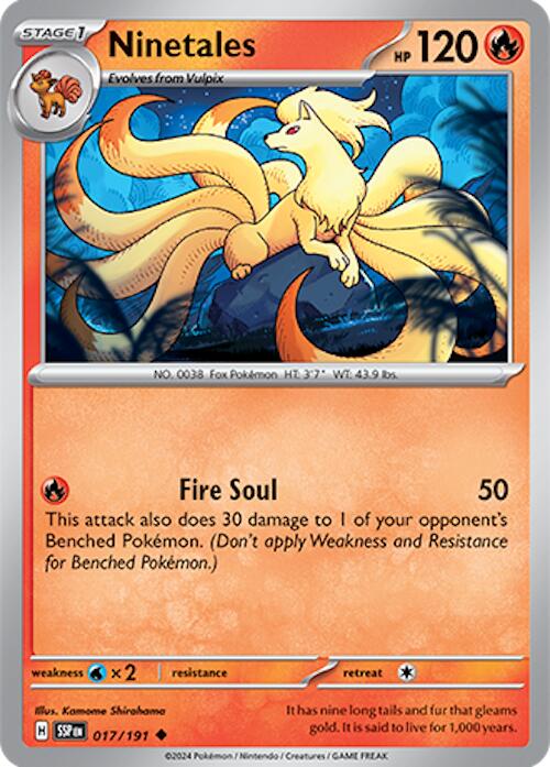 Ninetales (017/191) [Scarlet & Violet: Surging Sparks] | Game Master's Emporium (The New GME)