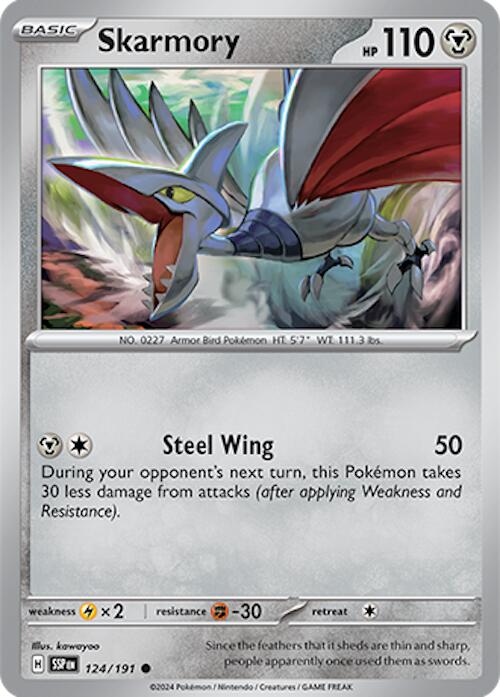 Skarmory (124/191) [Scarlet & Violet: Surging Sparks] | Game Master's Emporium (The New GME)