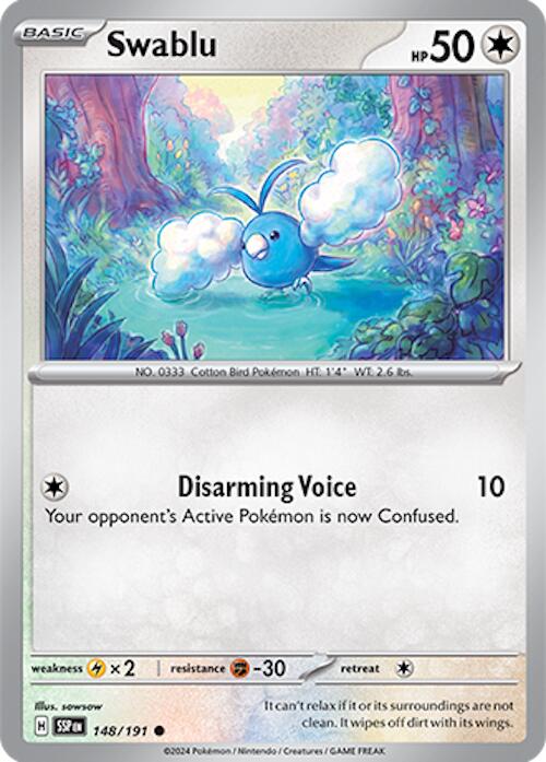 Swablu (148/191) [Scarlet & Violet: Surging Sparks] | Game Master's Emporium (The New GME)