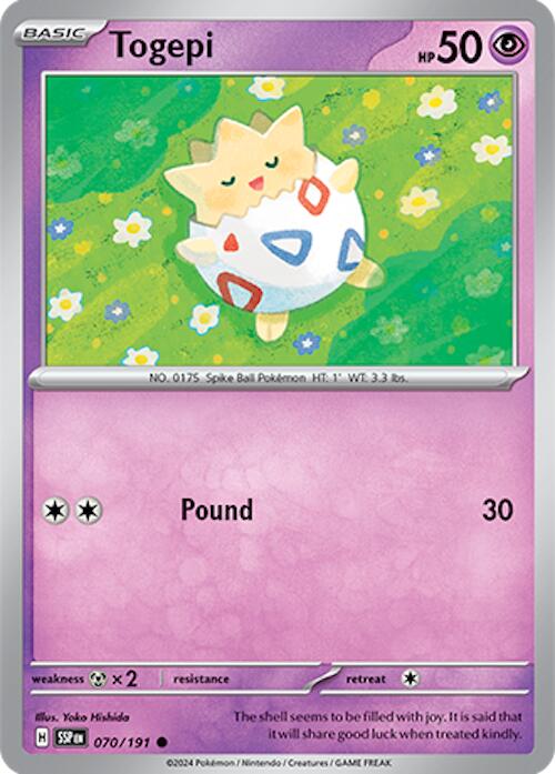 Togepi (070/191) [Scarlet & Violet: Surging Sparks] | Game Master's Emporium (The New GME)