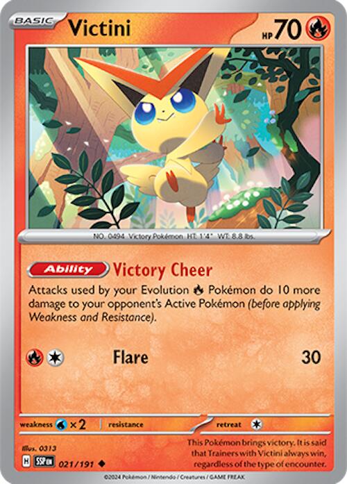 Victini (021/191) [Scarlet & Violet: Surging Sparks] | Game Master's Emporium (The New GME)