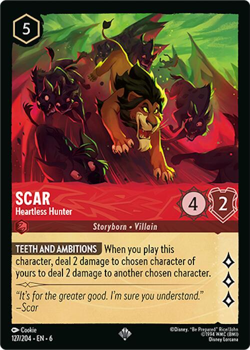 Scar - Heartless Hunter (127/204) [Azurite Sea] | Game Master's Emporium (The New GME)