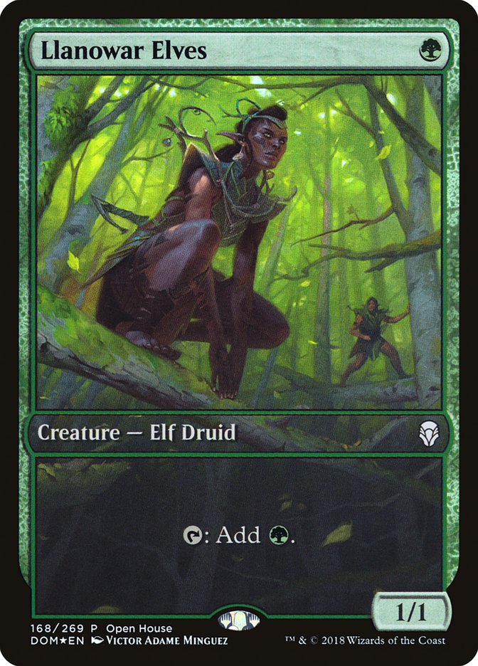 Llanowar Elves (Open House) [Dominaria Promos] | Game Master's Emporium (The New GME)