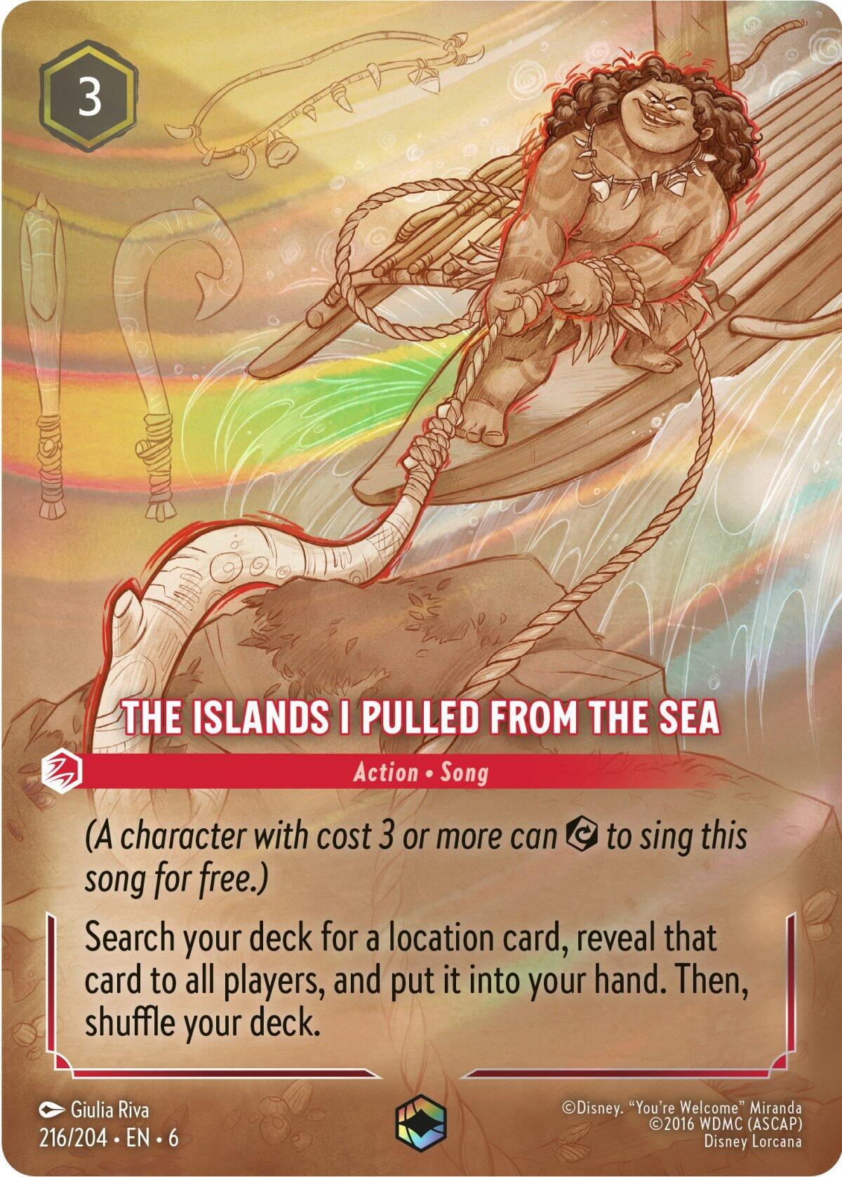 The Islands I Pulled From The Sea (Enchanted) (216/204) [Azurite Sea] | Game Master's Emporium (The New GME)