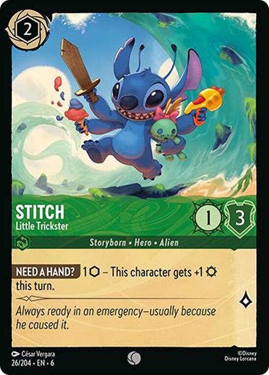 Stitch - Little Trickster (26/204) [Azurite Sea] | Game Master's Emporium (The New GME)