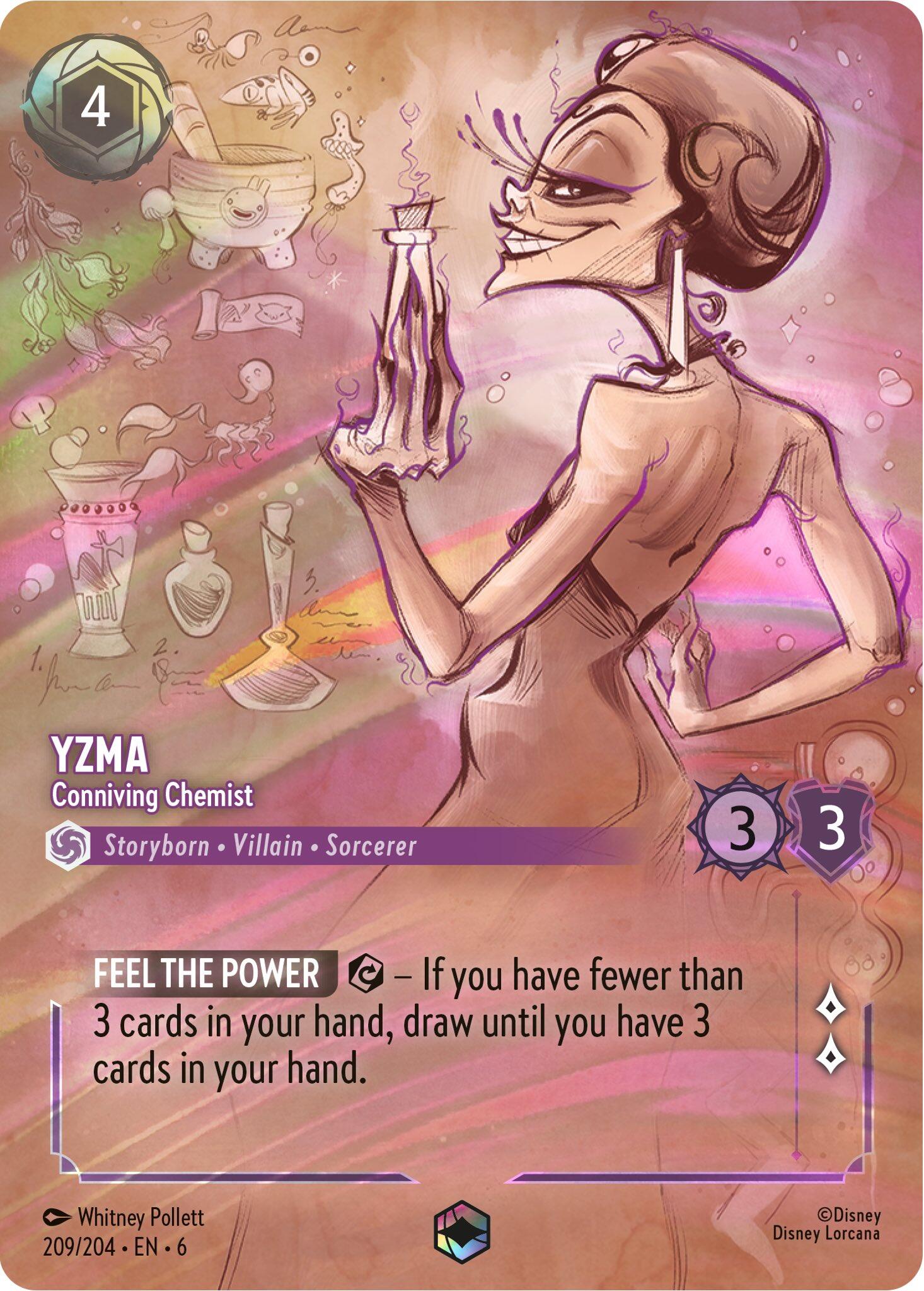 Yzma - Conniving Chemist (Enchanted) (209/204) [Azurite Sea] | Game Master's Emporium (The New GME)
