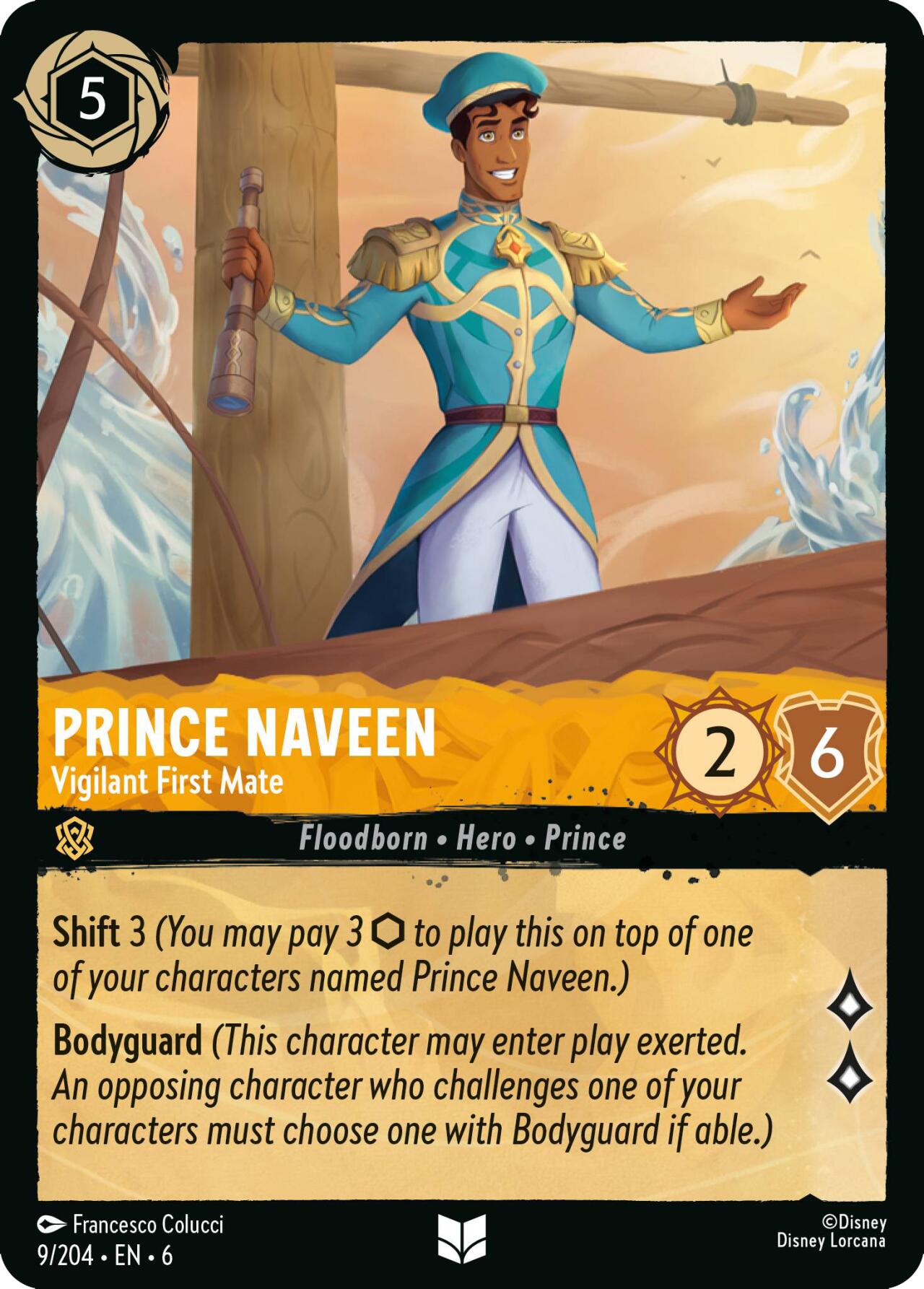 Prince Naveen - Vigilant First Mate (9/204) [Azurite Sea] | Game Master's Emporium (The New GME)