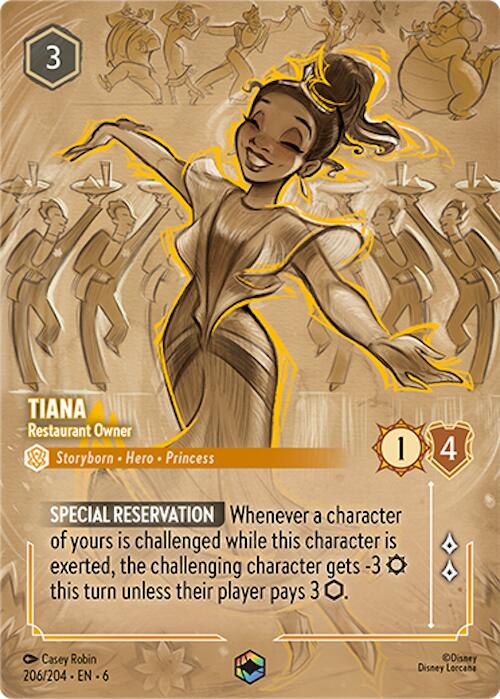 Tiana - Restaurant Owner (Enchanted) (206/204) [Azurite Sea] | Game Master's Emporium (The New GME)