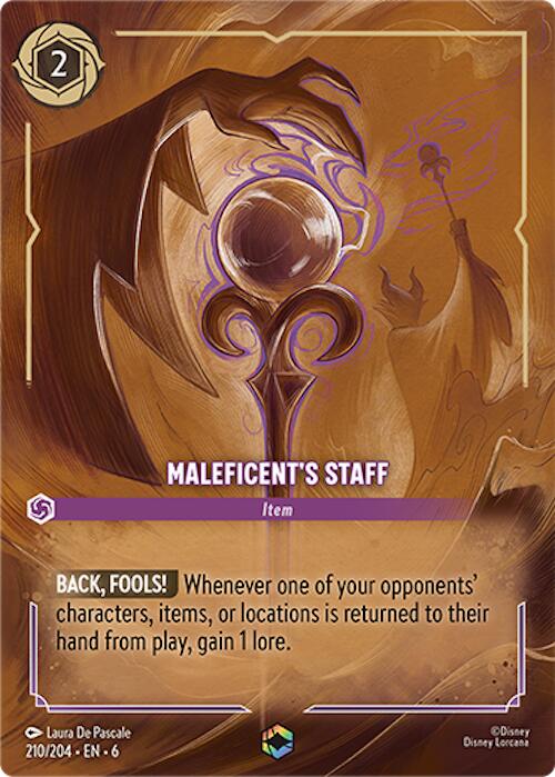 Maleficent's Staff (Enchanted) (210/204) [Azurite Sea] | Game Master's Emporium (The New GME)