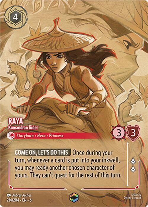 Raya - Kumandran Rider (Enchanted) (214/204) [Azurite Sea] | Game Master's Emporium (The New GME)